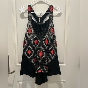 Free People knit patterned top racerback sz S/P